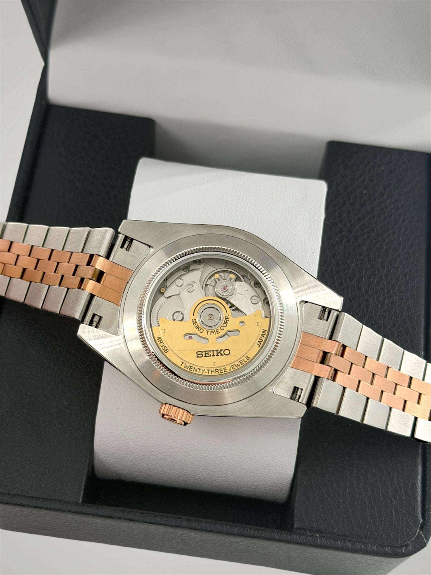 Wimbledon Rose Gold - Two Tone Datejust Mod