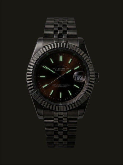 Brown-Chocolate-Datejust-Seikojust-Seikomod-sverige-lume
