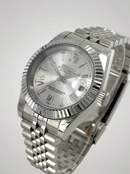 Vit Romersk - Datejust Mod