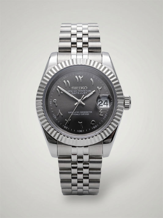 Gray-arabic-Datejust-Seikojust-Seikomod-sverige
