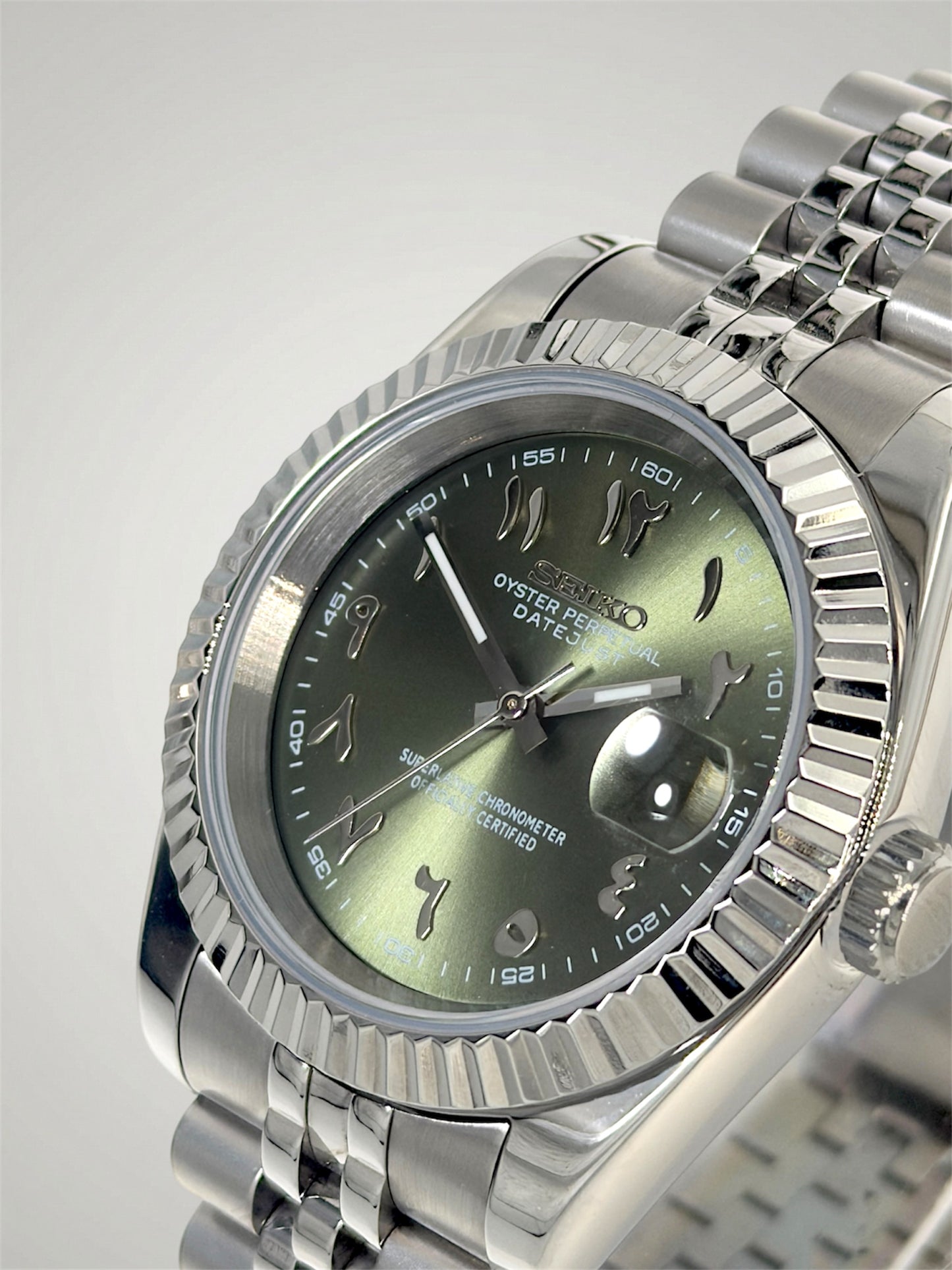 Olivgrön Arabic - Datejust Mod