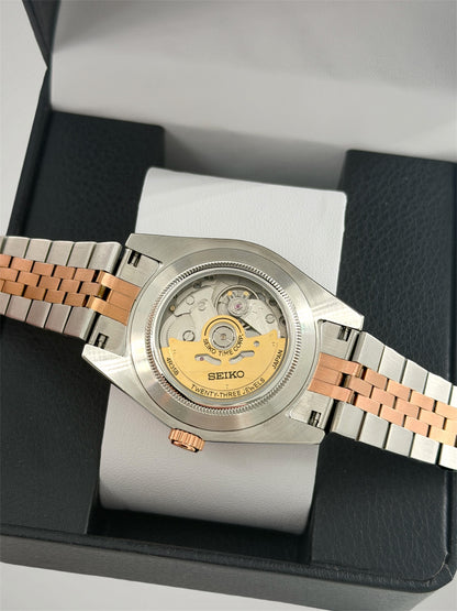 Wimbledon Rose Gold - Two Tone Datejust Mod