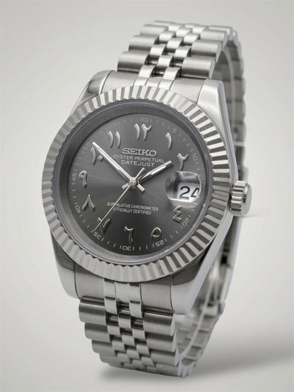 Grey Arabic - Datejust Mod