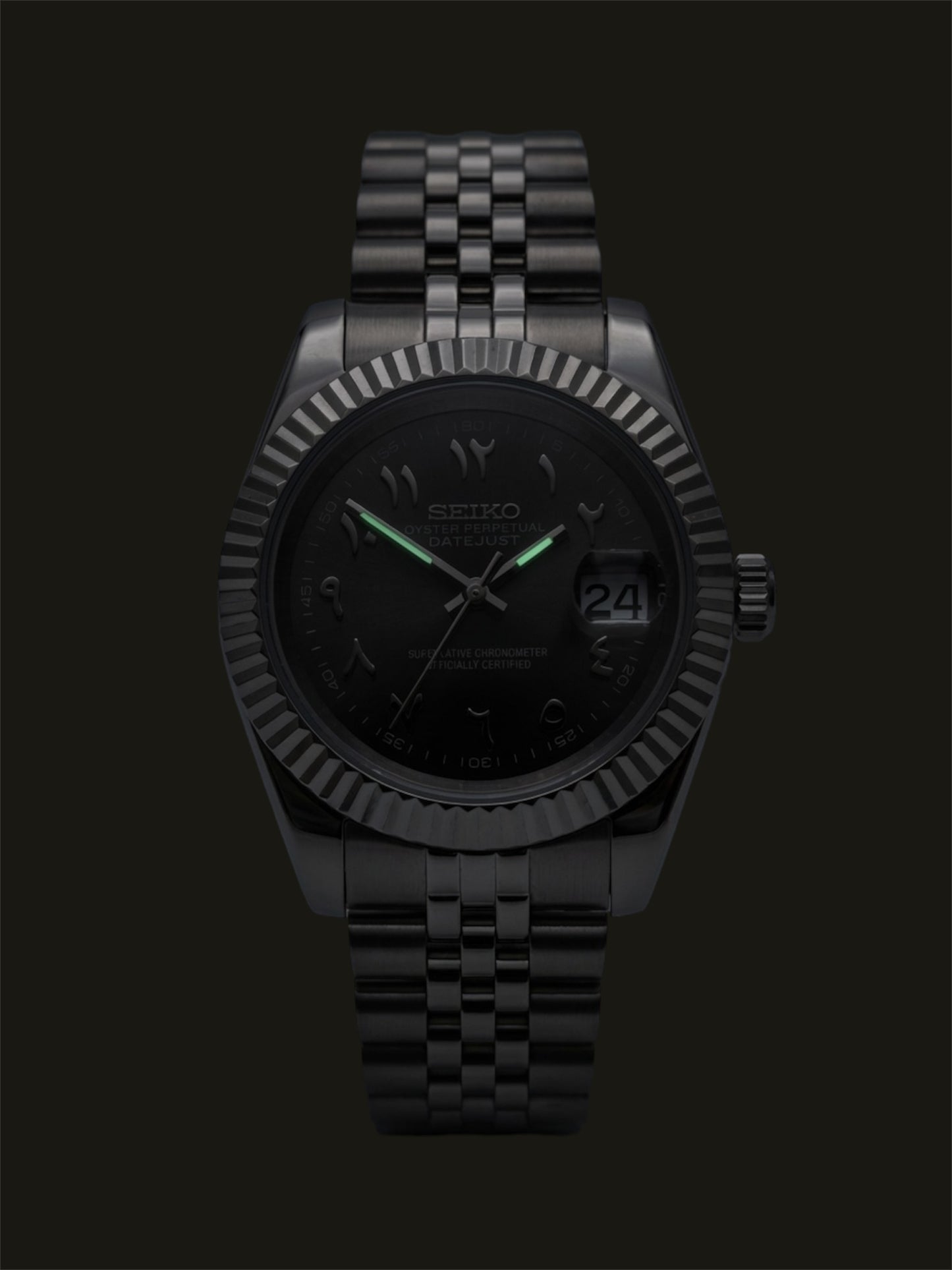 Grey Arabic - Datejust Mod