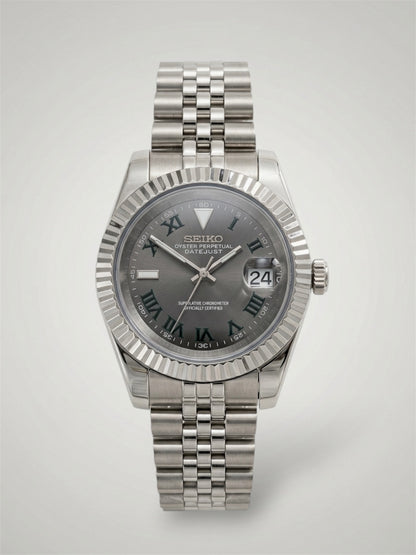 Wimbledon Silver - Datejust Mod