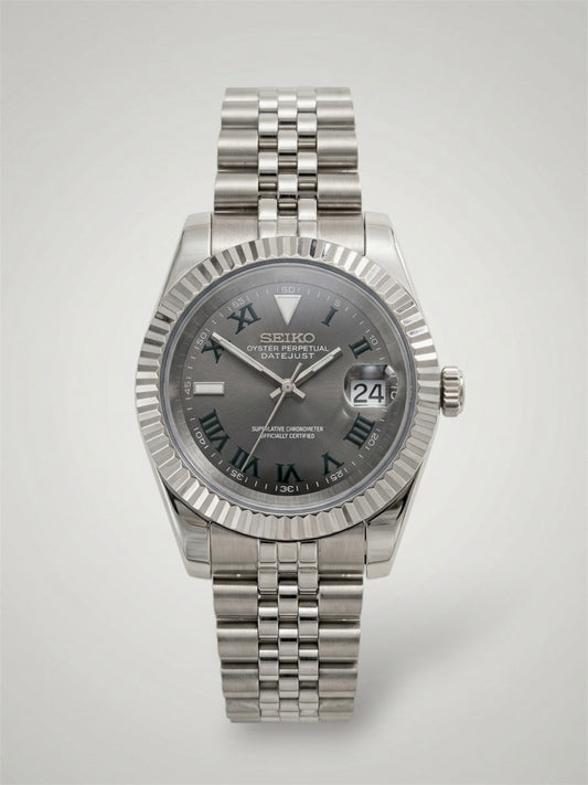 Wimbledon Silver - Datejust Mod