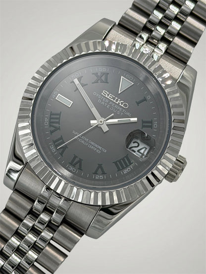 Wimbledon Silver - Datejust Mod