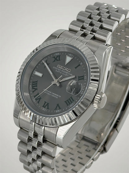 Wimbledon Silver - Datejust Mod