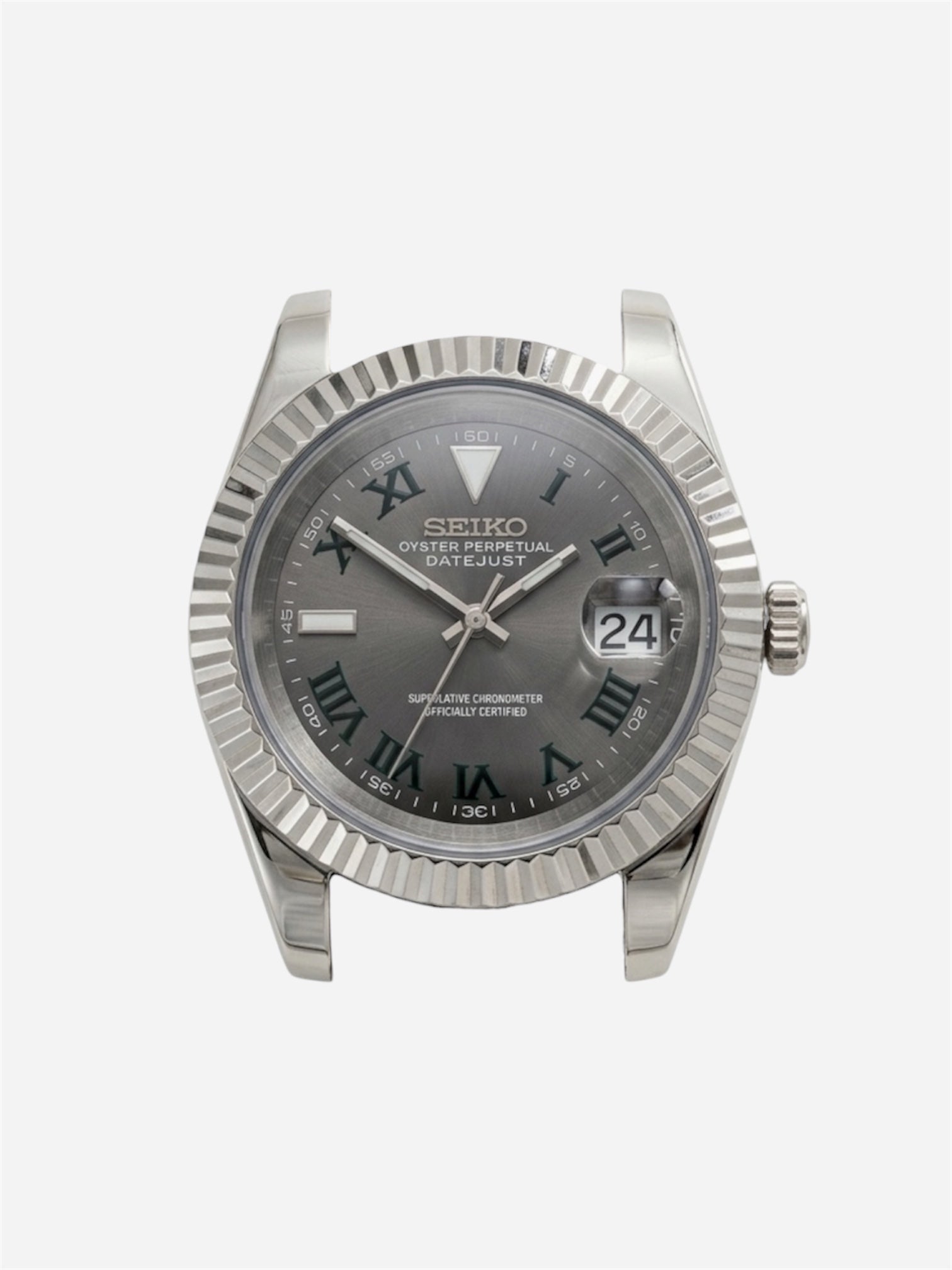 Wimbledon Silver - Datejust Mod