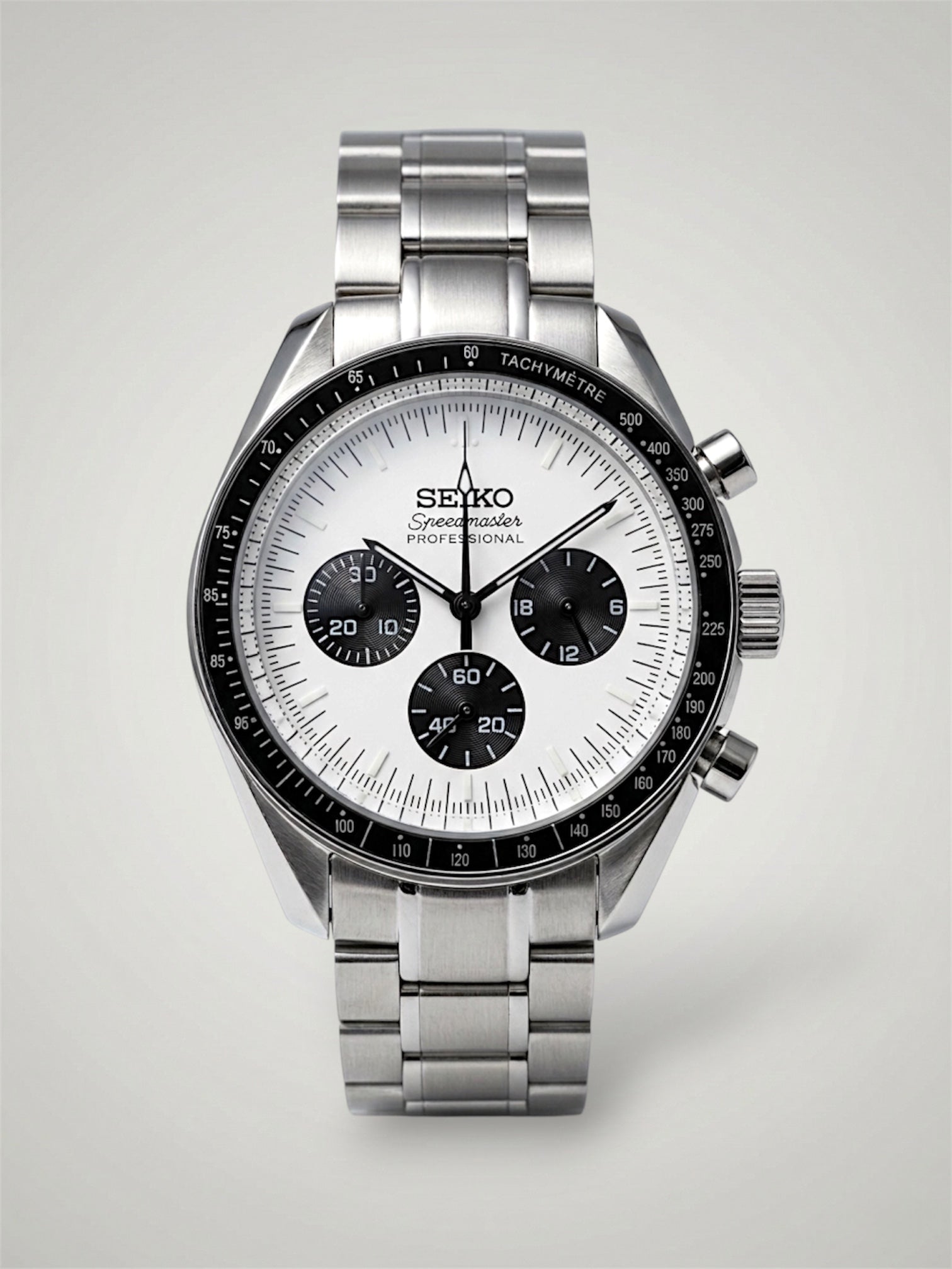 Speedmaster-seikomaster-white-vk63-quartz-Seikomod-sverige