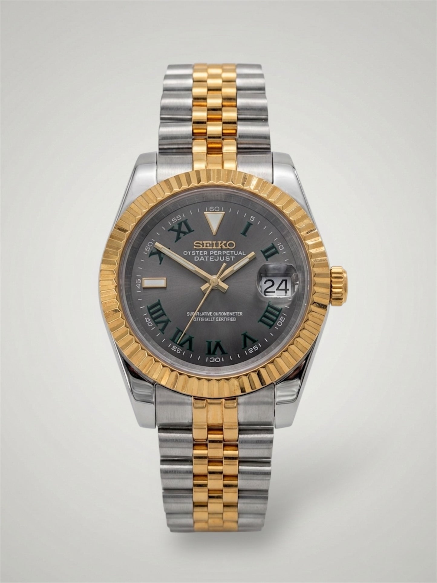 Wimbledon-Twotone-gold-Datejust-Seikojust-Seikomod-sverige