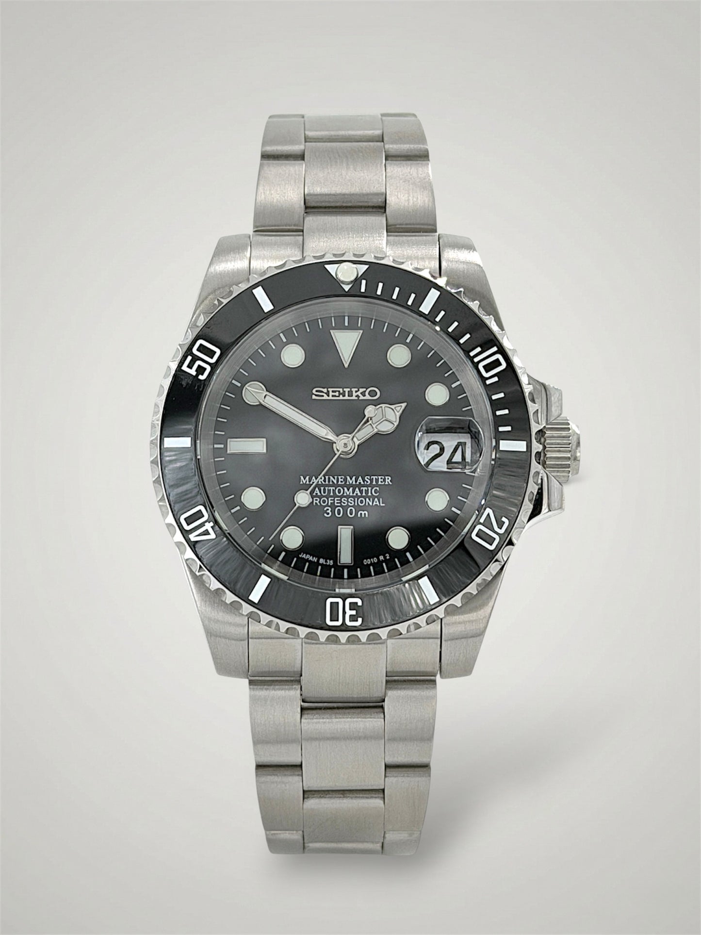 black-submariner-Seikomariner-Seikomod-sverige-oyster