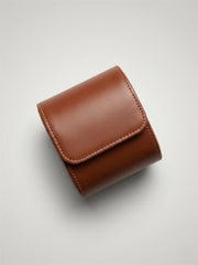 Single leather travel case