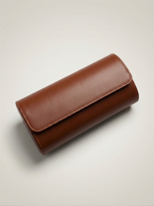 trippel-Resefodral-travelcase-brown-leather